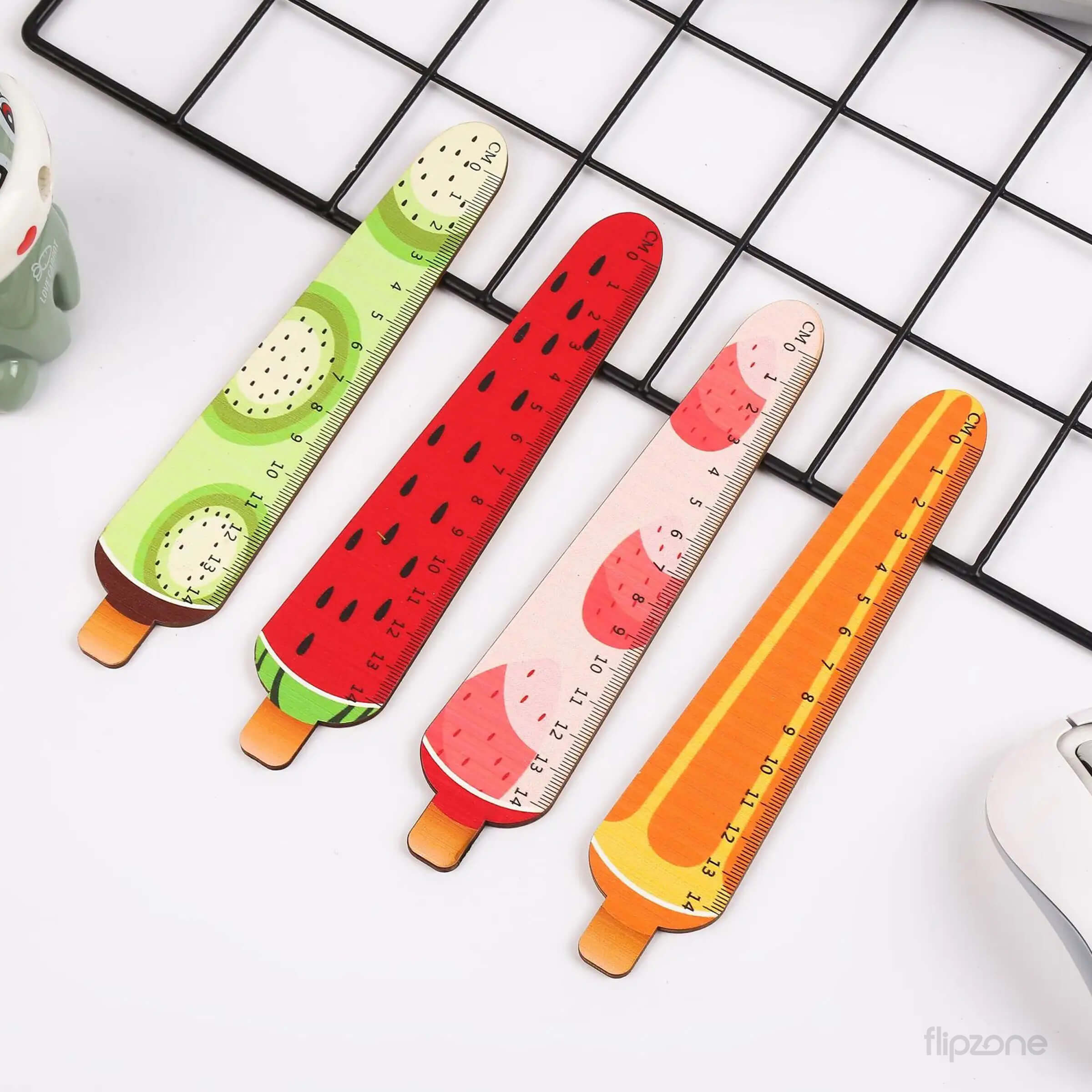 Fruit Popsicle Wooden Ruler - Cute Creative Design – Flipzone