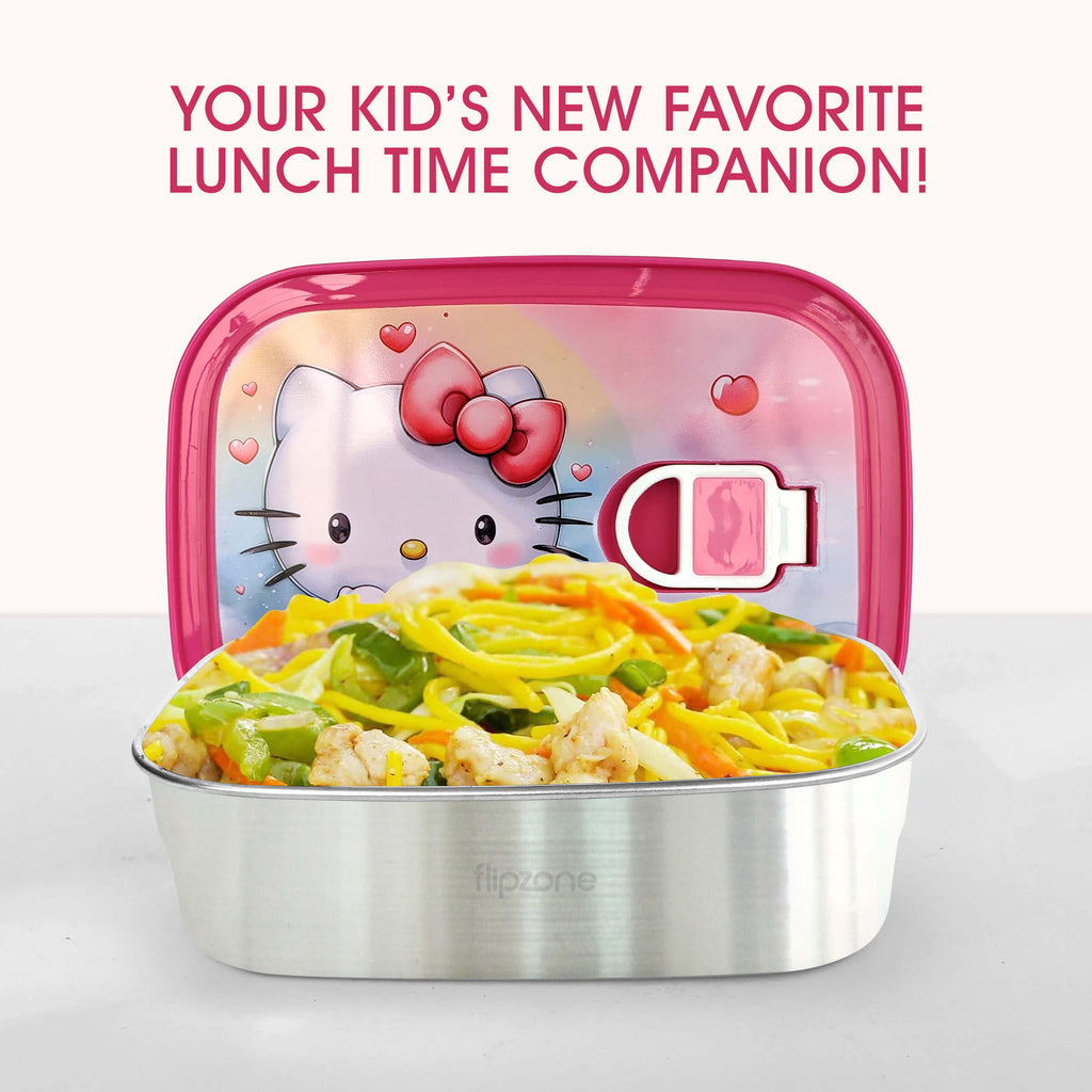 Airtight Stainless Steel Cartoon Lunch Box for Kids - Leak-Proof