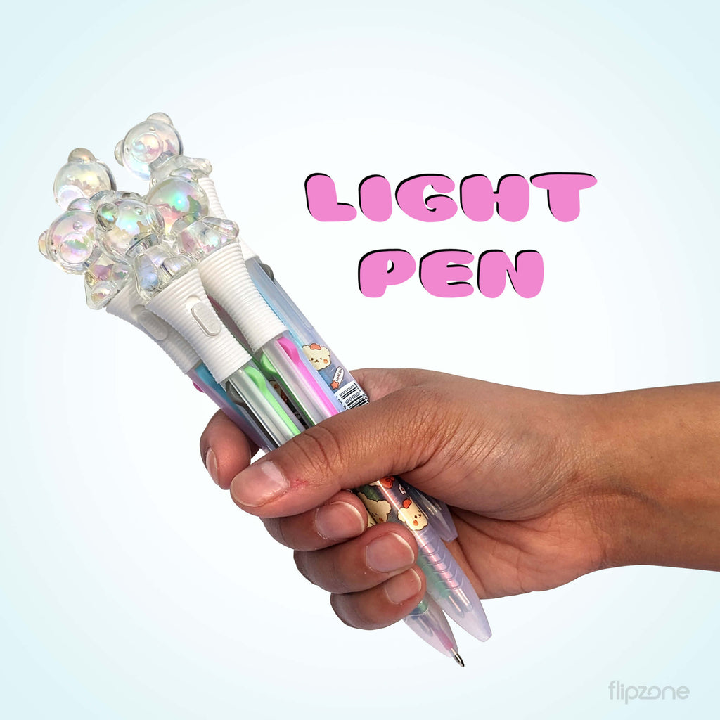 Cat Paw &amp; Bear 4-in-1 Multi-color Ballpoint Pen for Kids