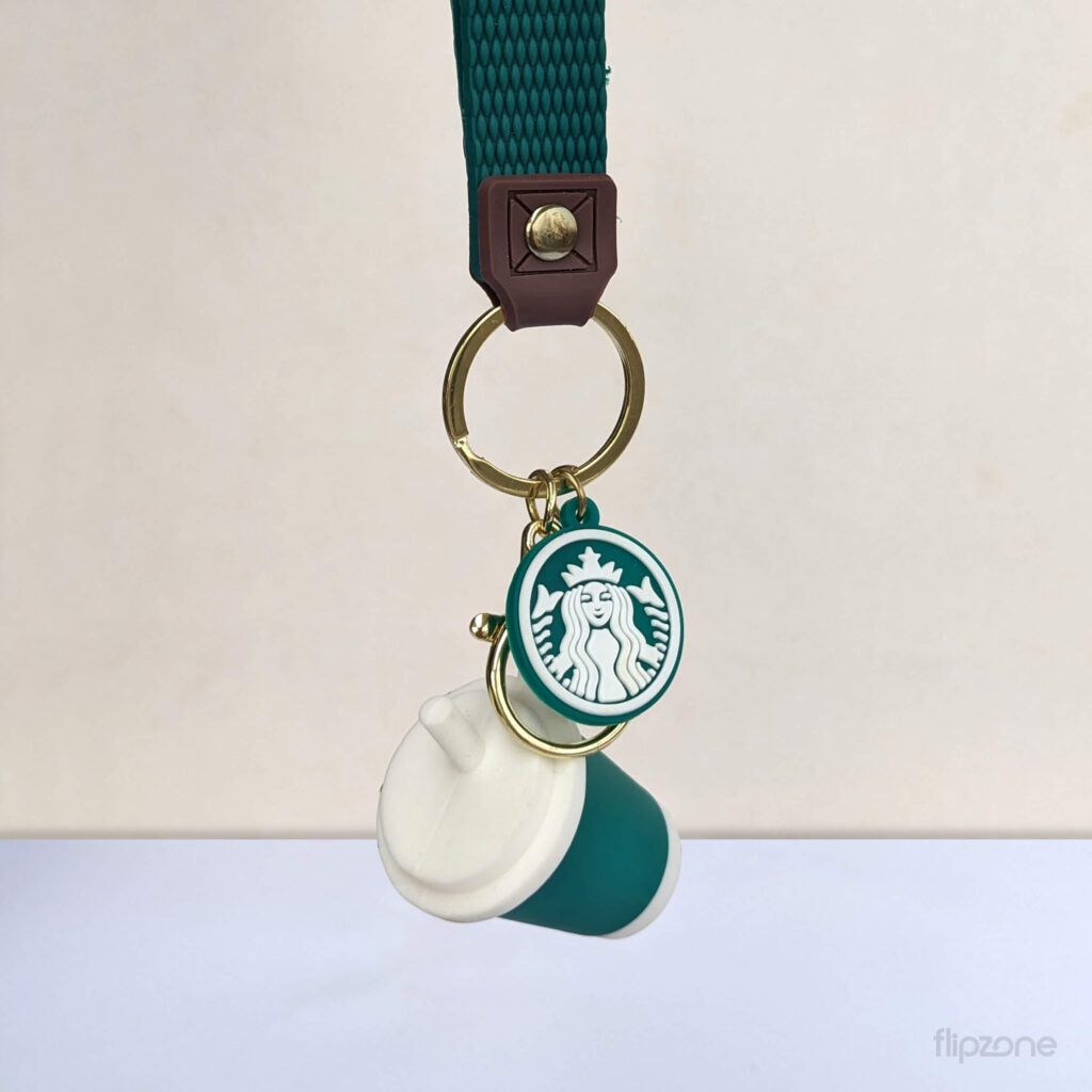 Starbucks-Inspired Coffee Cup Keychain for Kids