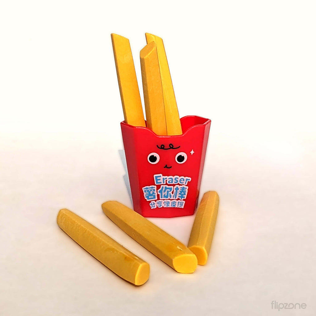 French Fries Eraser Box - Kids Fun Stationery - FLIPZONE