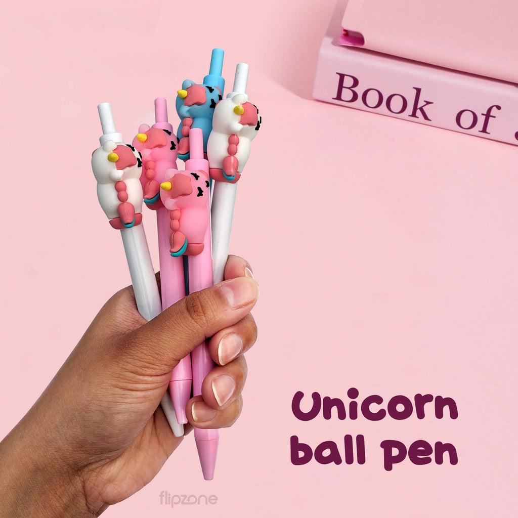 3D Unicorn Ballpoint Pens - Cute and Stylish Writing Accessories