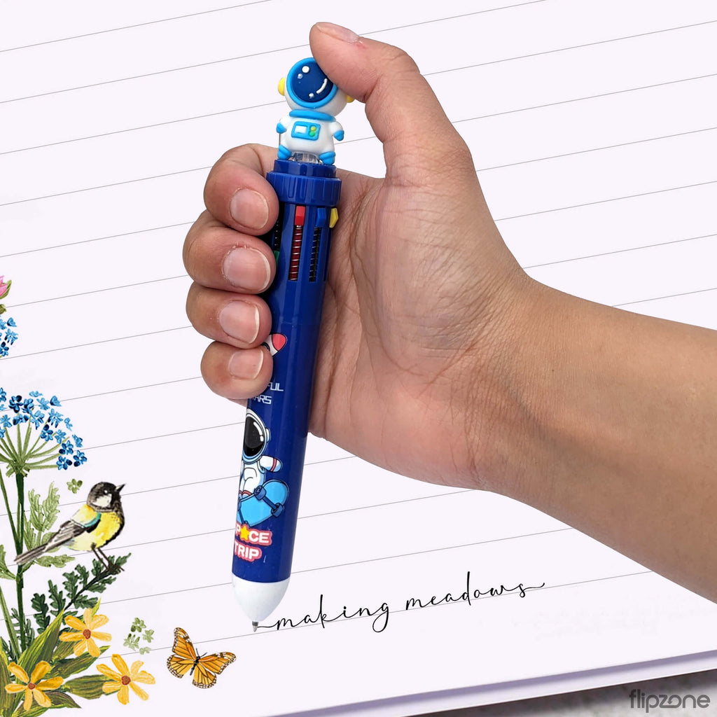 Space 10-in-1 Multi-color Ballpoint Pen for Kids