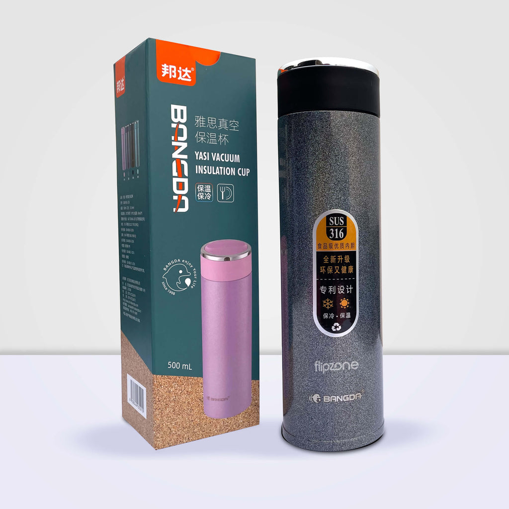 Insulated Tea Infuser Thermos Flask - Stainless Steel Bottle