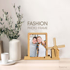 Ferris Wheel &amp; Windmill Photo Frame with Pen Holder