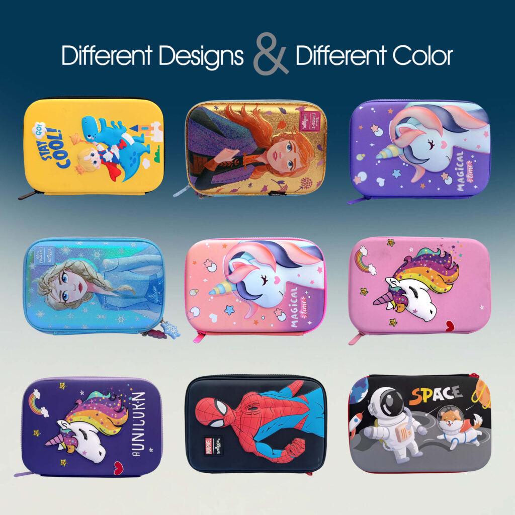3D Hard Shell Pencil Case Set – 8.5″ x 6″