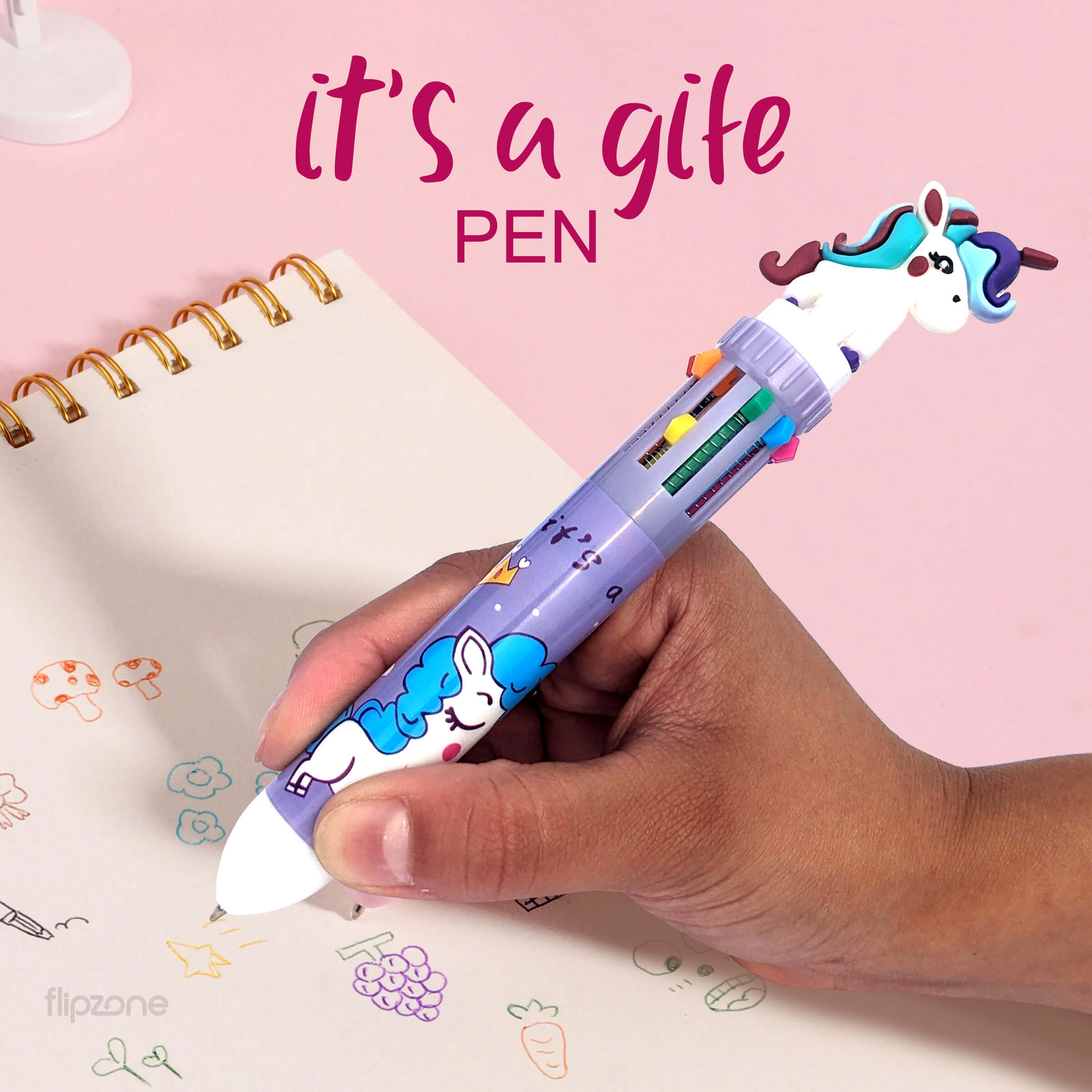 Unicorn 10-in-1 Multi-color Ballpoint Pen for Kids
