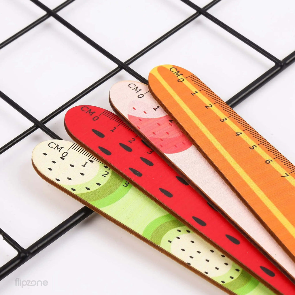 Fruit Popsicle Wooden Ruler - Cute Creative Design