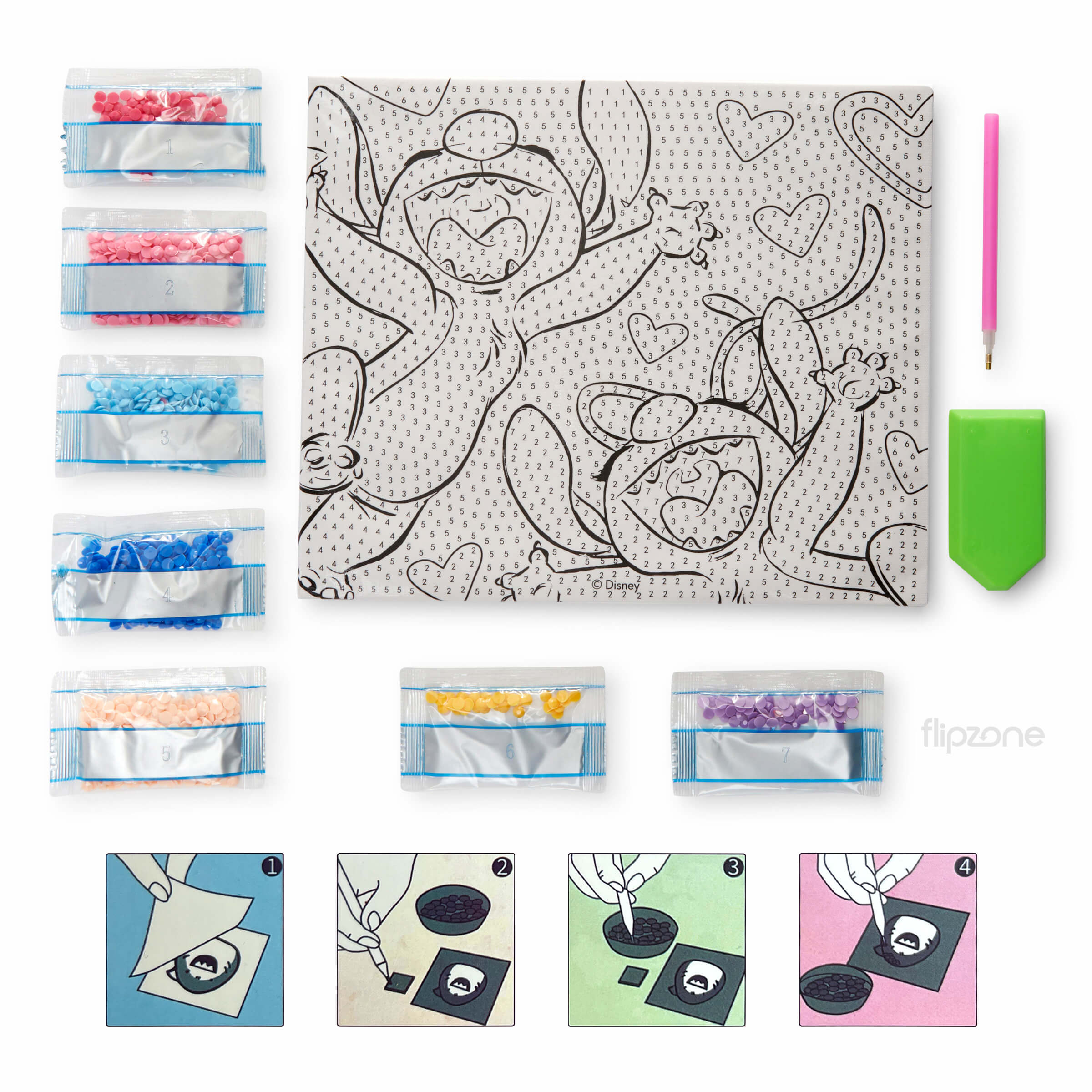 Diamond Painting Kit for Kids - Kuromi Kitty Gem Art