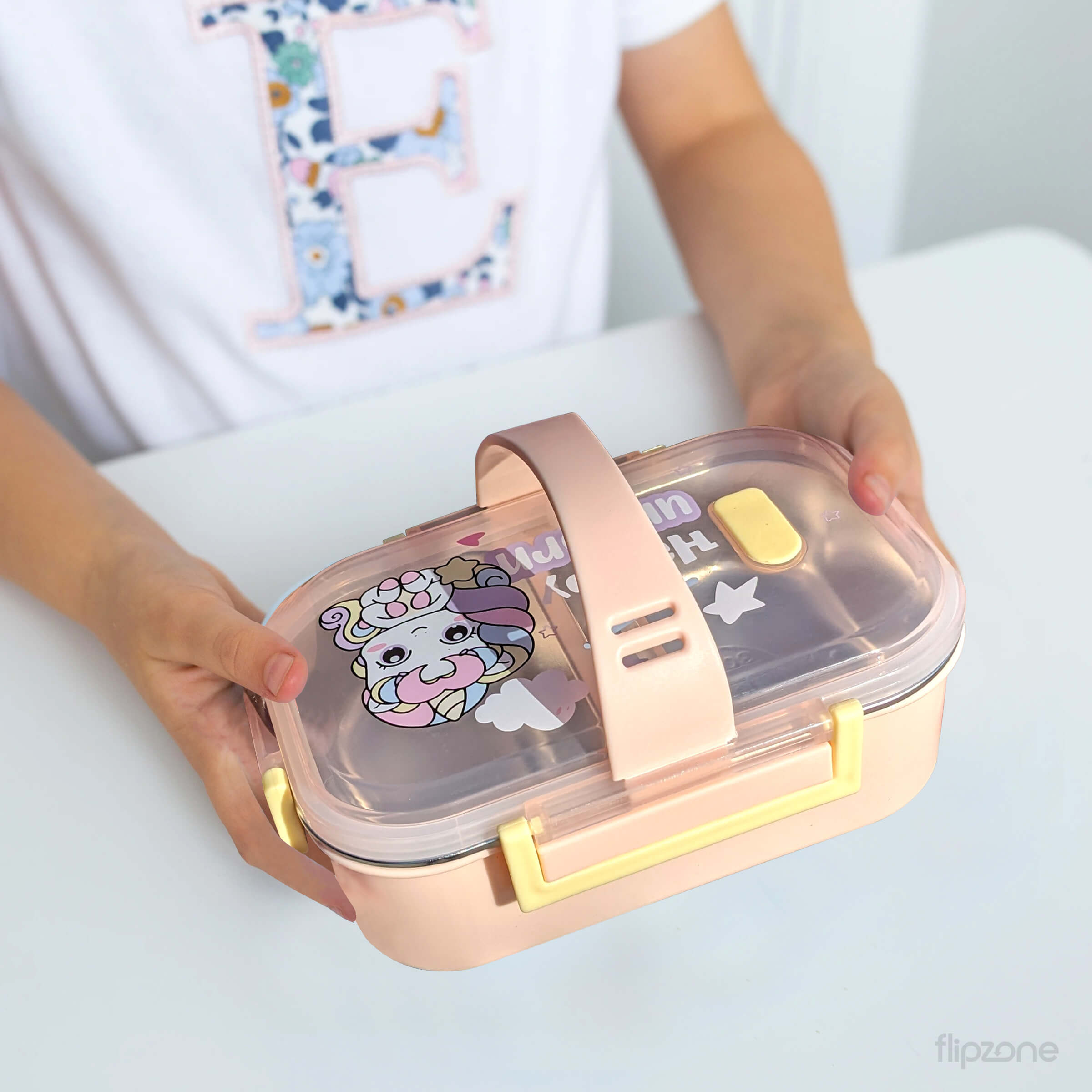 Kids Stainless Steel Lunch Box with Handle - Leak-Proof