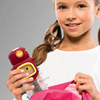 Cute Eyes Plastic Water Bottle for Kids with Adjustable Strap