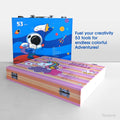 Kids Art Set – Non-Toxic Coloring, Sketching, Drawing & Painting Kit 53 Pcs