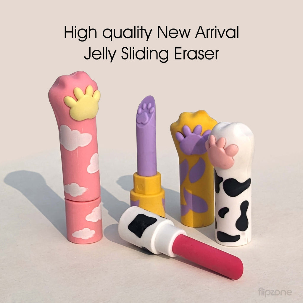 Cat Paw Lipstick Shaped Eraser - Kids Fun Stationery