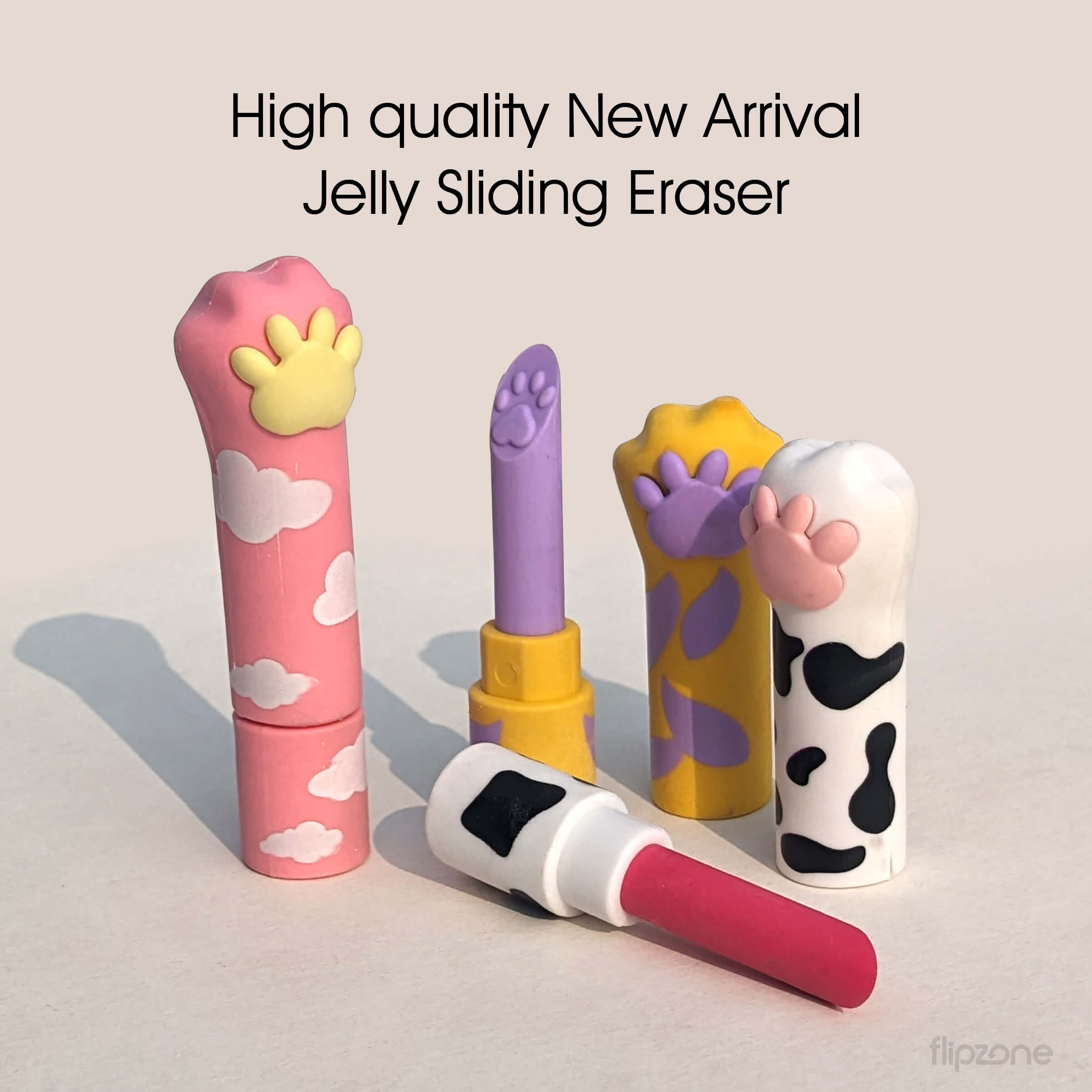 Cat Paw Lipstick Shaped Eraser - Kids Fun Stationery