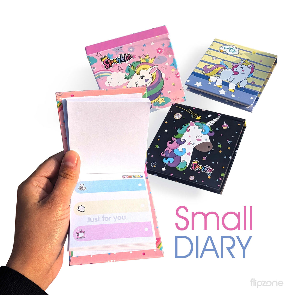 Mini Unicorn &amp;Space Planner Dairy - Pocket-Sized