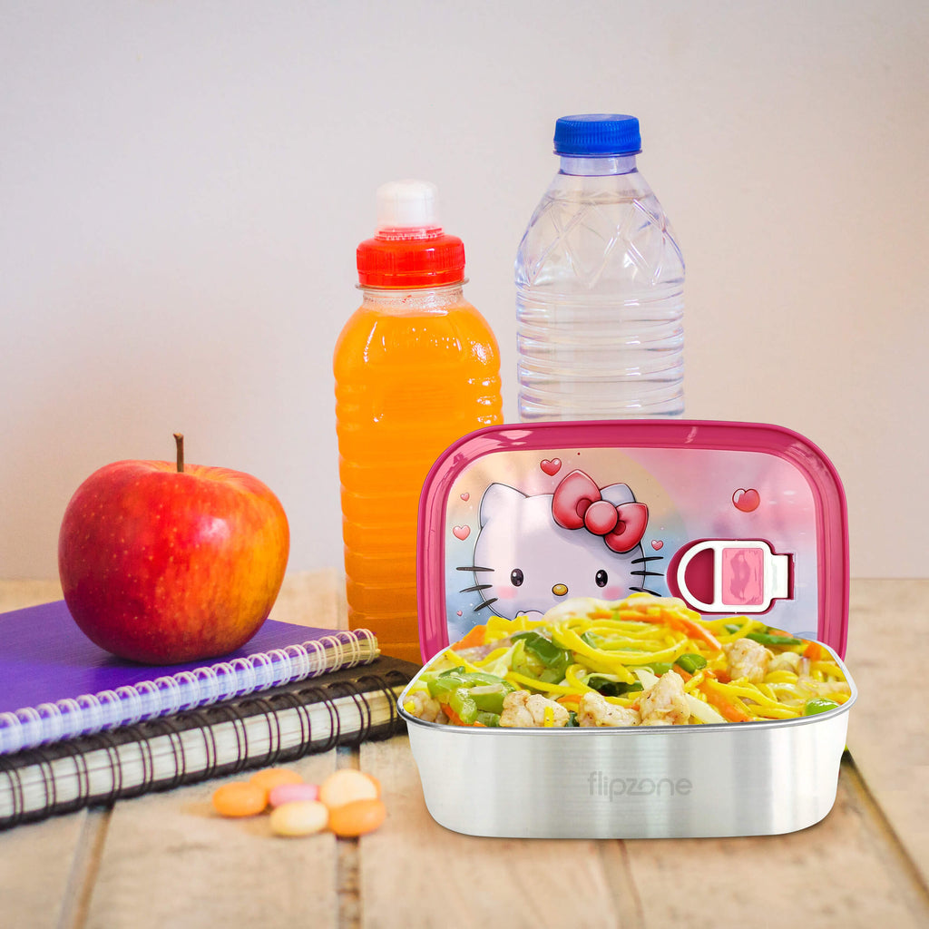 Airtight Stainless Steel Cartoon Lunch Box for Kids - Leak-Proof