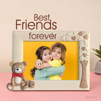 3D Bear Cartoon Photo Frame - Cute 7-Inch Baby Nursery Frame