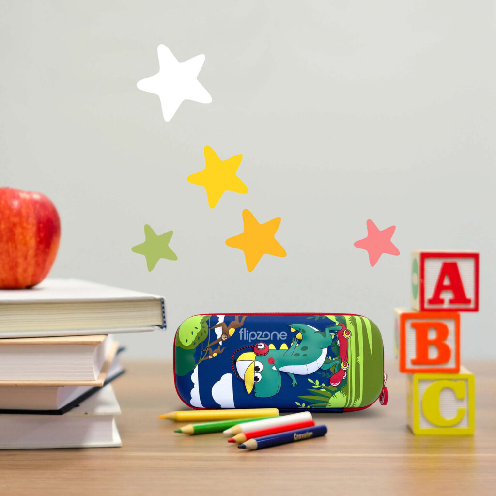 3D Hard Shell Pencil Case Set - 8.2" x 4" | School Supplies