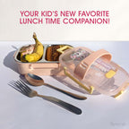 Kids Stainless Steel Lunch Box with Handle - Leak-Proof