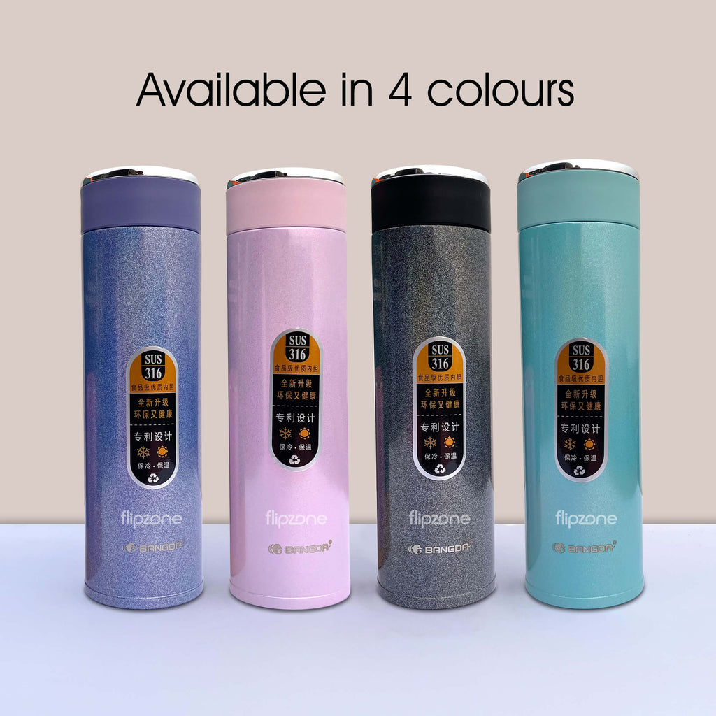 Insulated Tea Infuser Thermos Flask - Stainless Steel Bottle