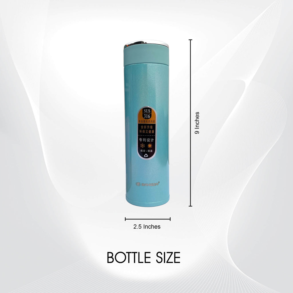 Insulated Tea Infuser Thermos Flask - Stainless Steel Bottle
