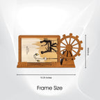 Ferris Wheel &amp; Windmill Photo Frame with Pen Holder