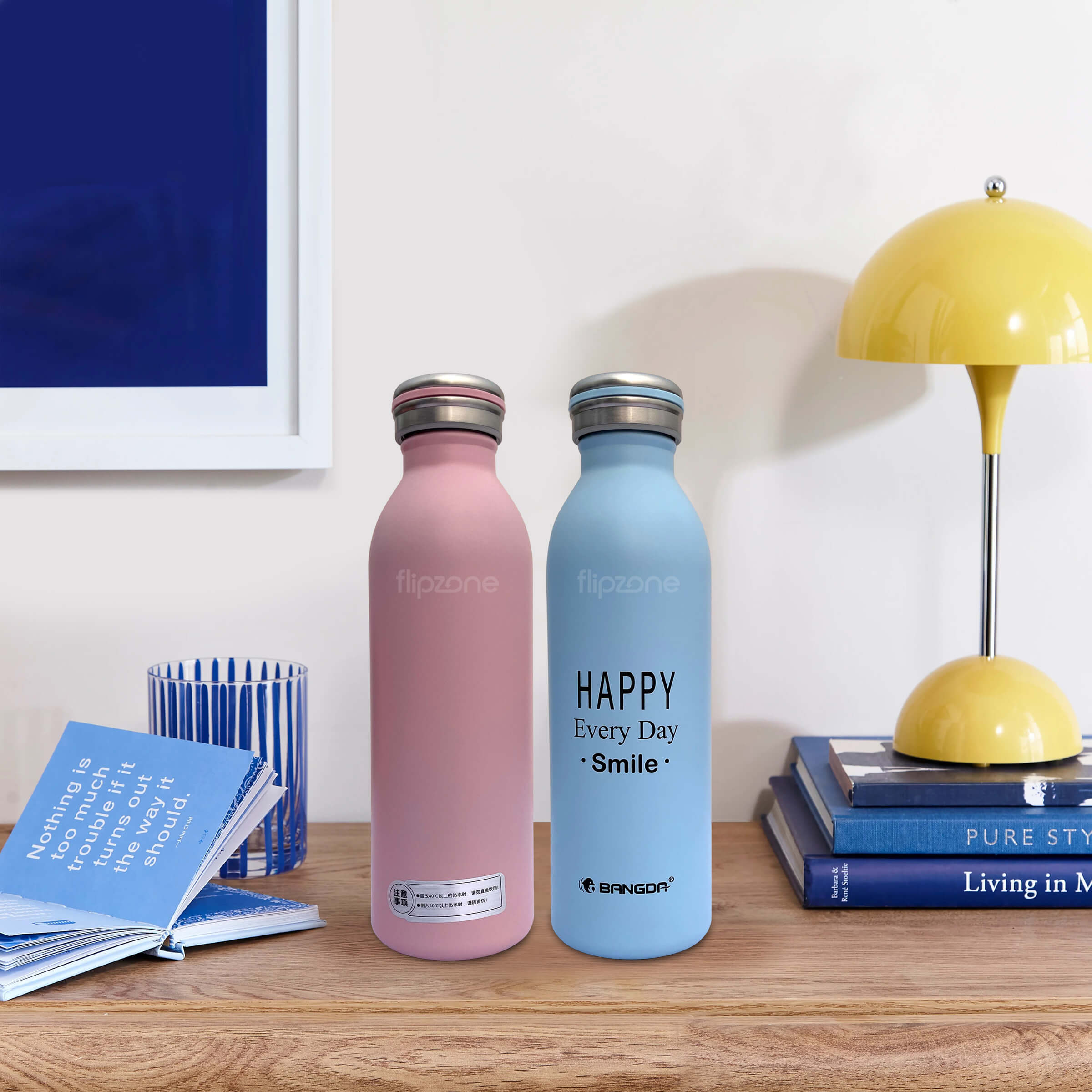 Insulated Stainless Steel Thermos Bottle - 600ml