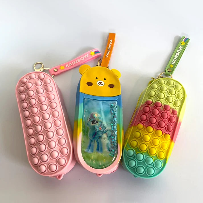 Cartoon Pop it Bag Pencil Case