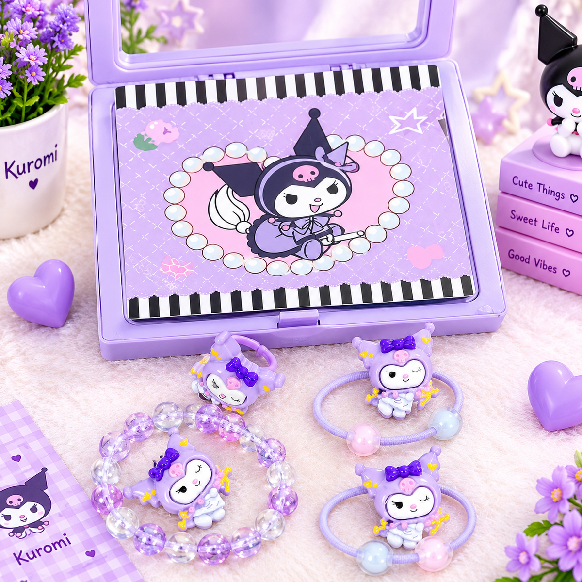 Kuromi Girls Jewelry & Hair Accessories Set