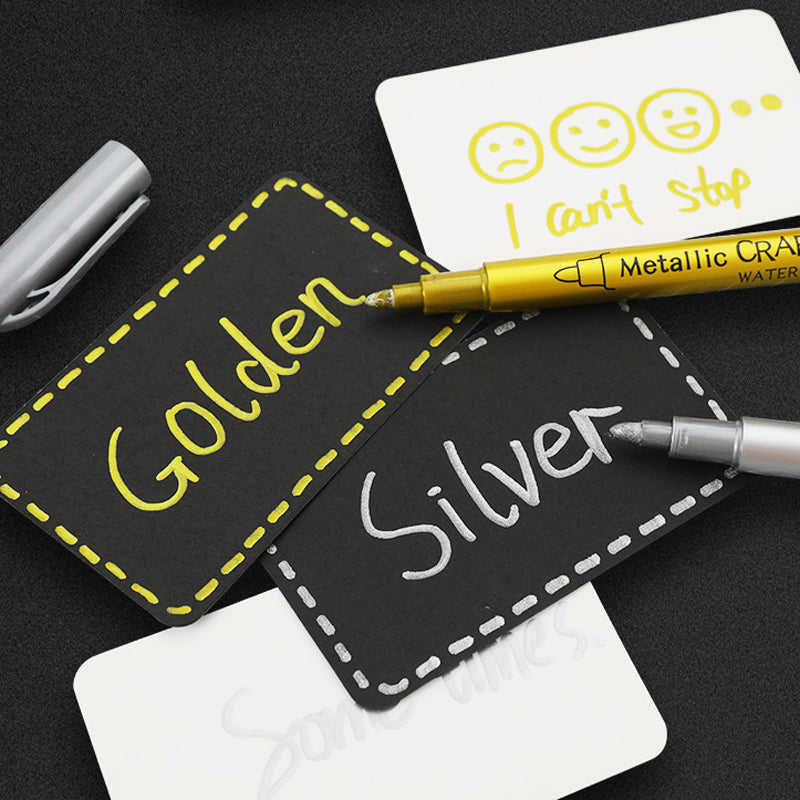 Metallic Brush Pen Water based (Silver and Gold)
