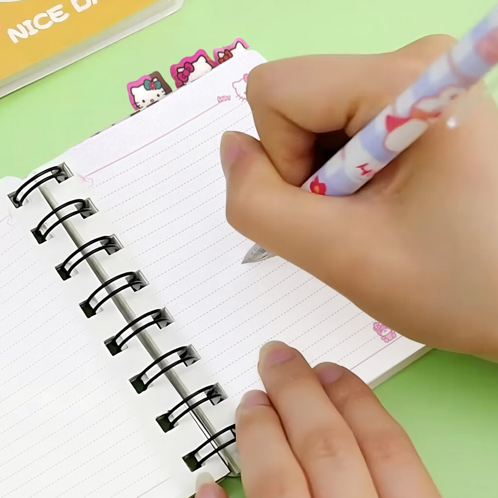 A5 Size Hello Kitty Style Rollover Coil Line Notebook