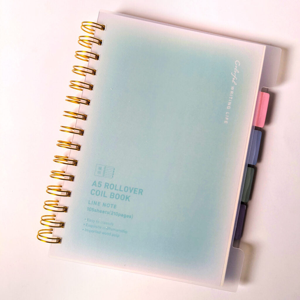 A5 Size Rollover Coil Lined Notebook