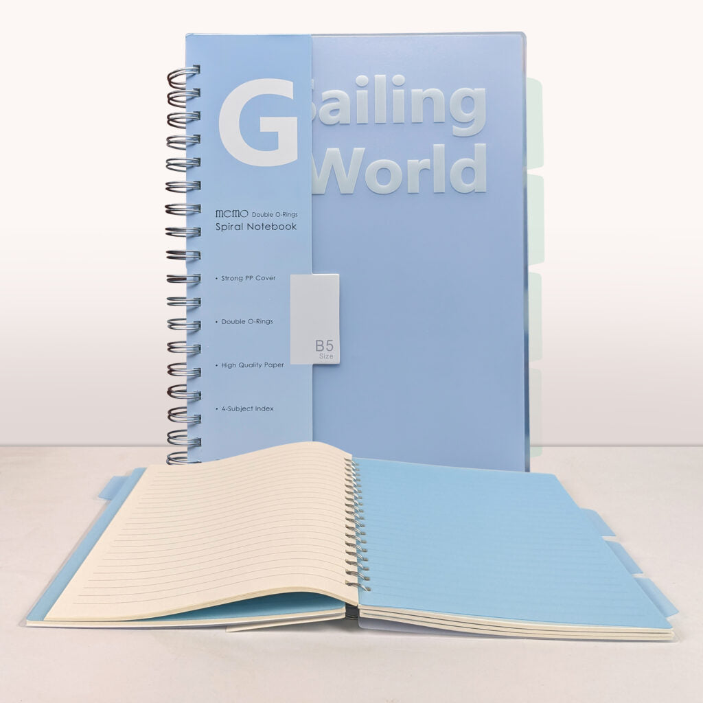 Pastel Dreams Memo Double O-Rings Spiral Notebook – B5 Size
