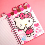 A5 Size Hello Kitty Style Rollover Coil Line Notebook