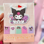 Sticky Notes Set Sanrio line Character Kuromi