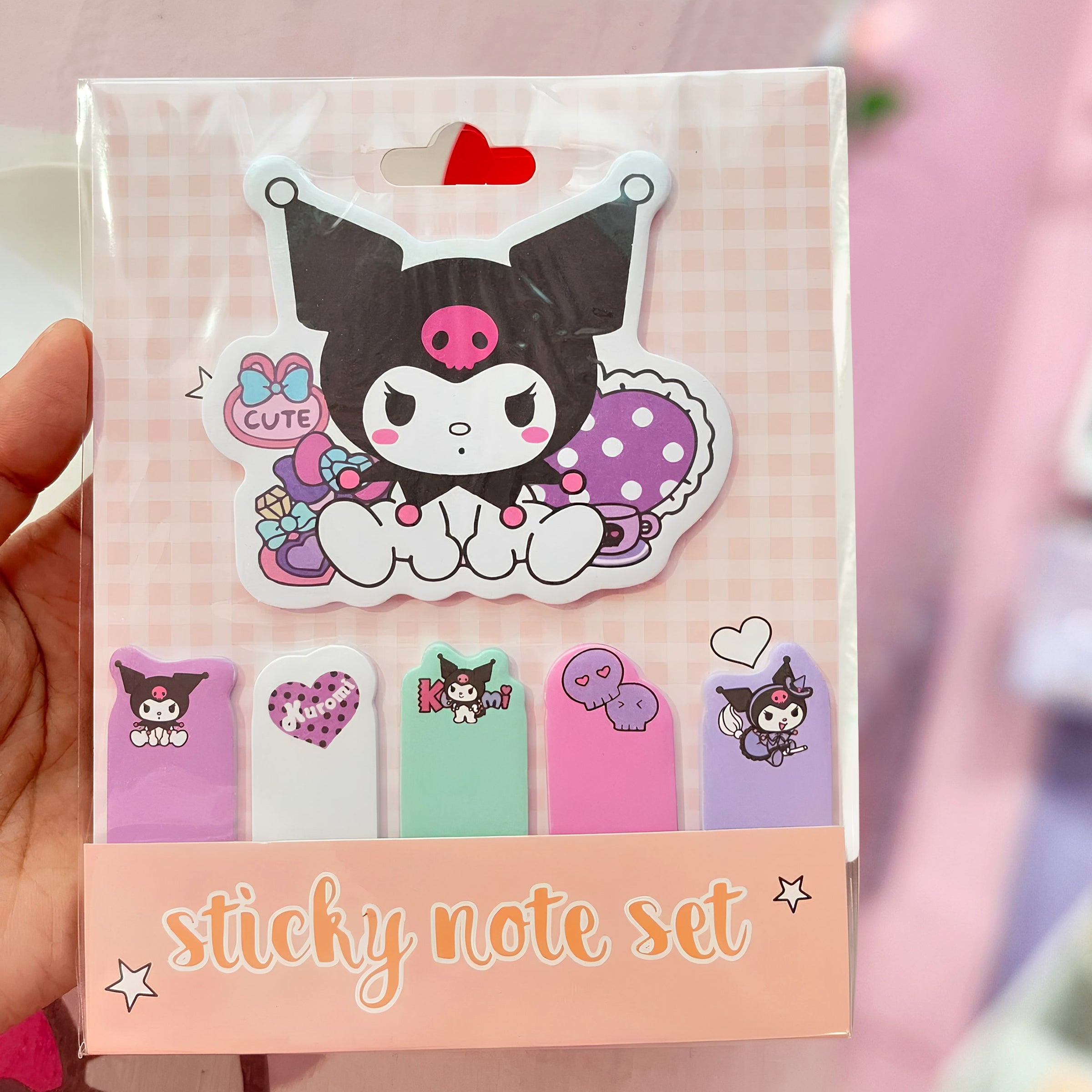 Sticky Notes Set Sanrio line Character Kuromi
