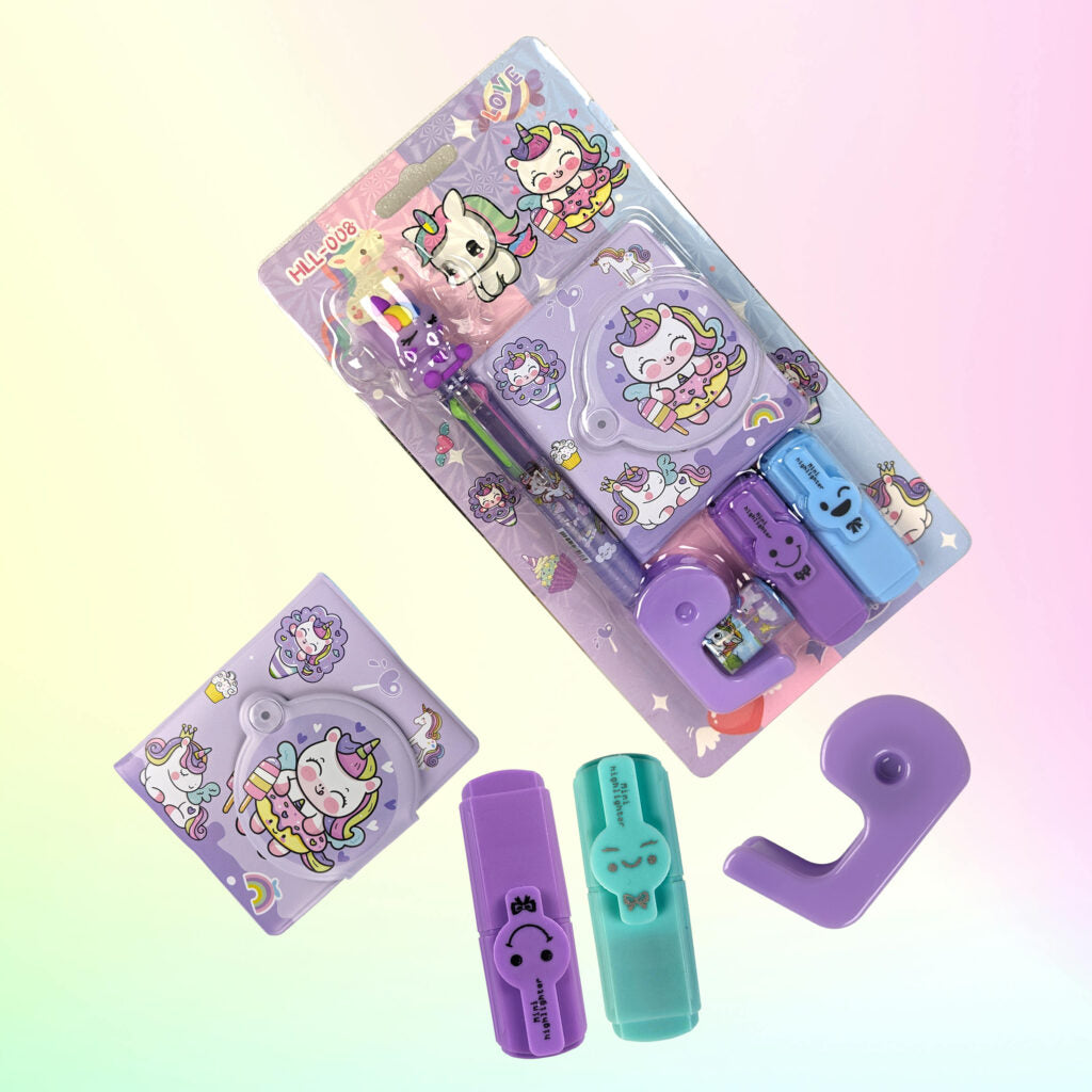 Fun Unicorn Stationery Kits 5-in-1 for Kids