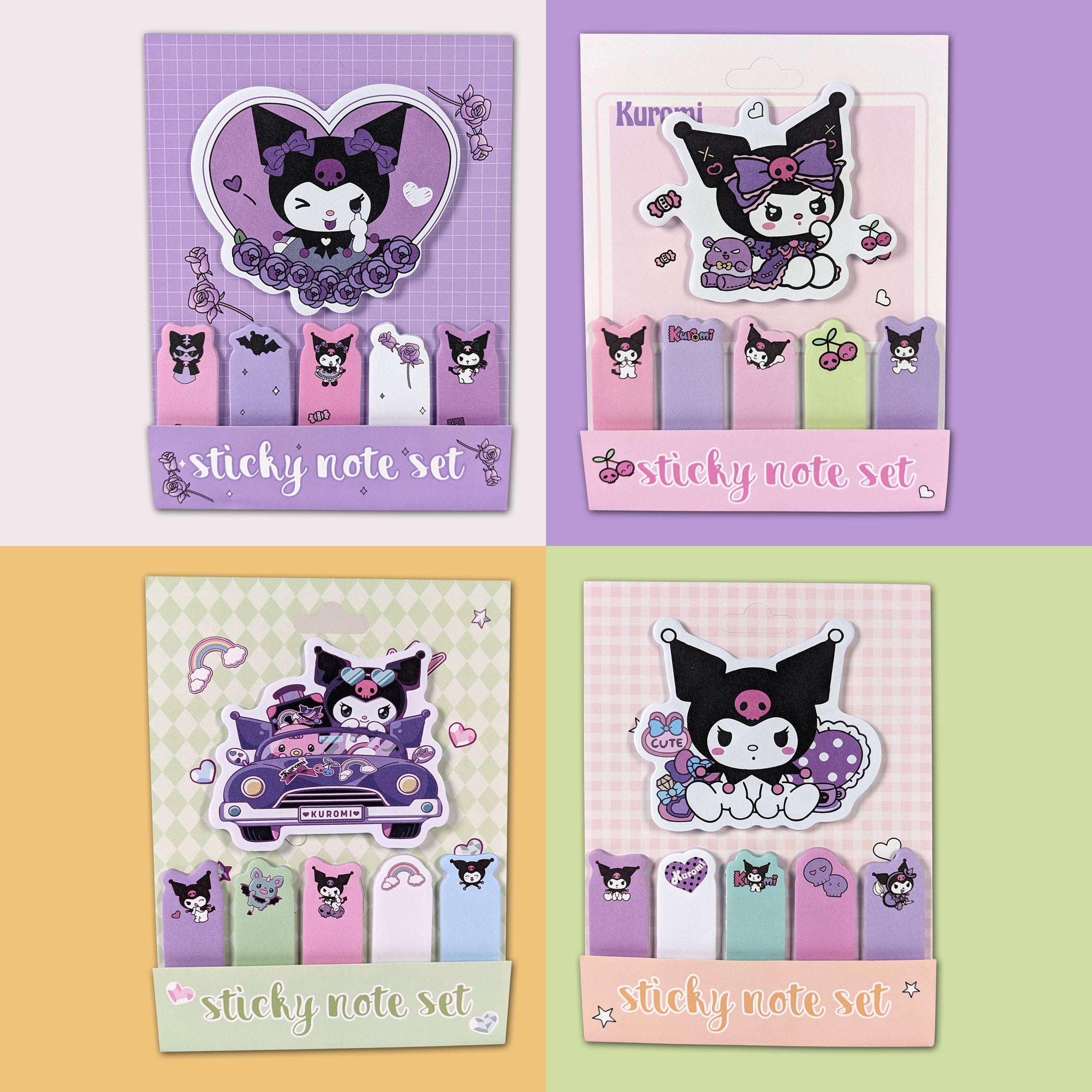 Sticky Notes Set Sanrio line Character Kuromi