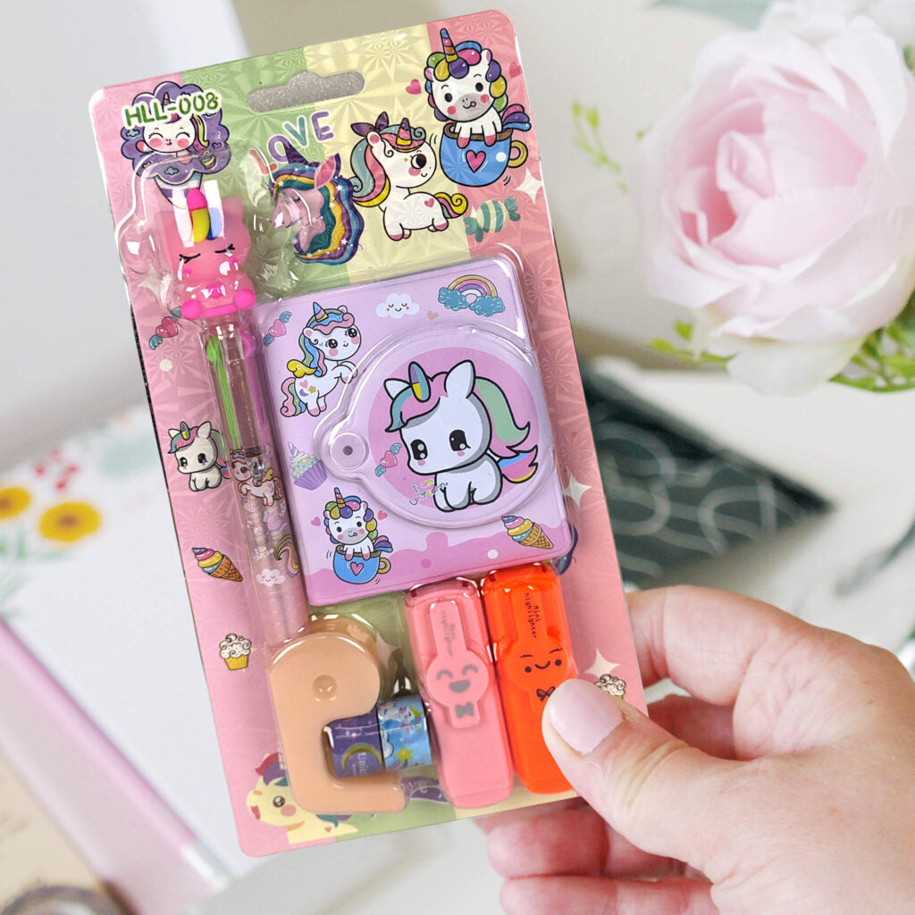 Fun Unicorn Stationery Kits 5-in-1 for Kids