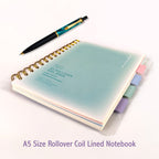 A5 Size Rollover Coil Lined Notebook