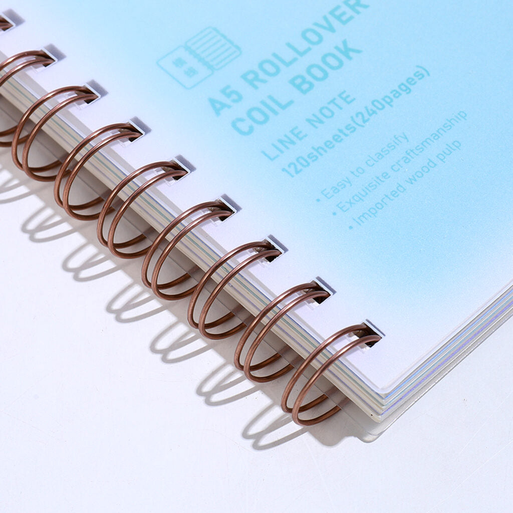 A5 Size Rollover Coil Lined Notebook