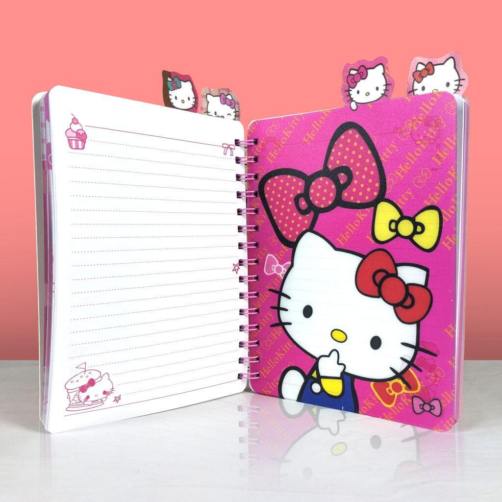 A5 Size Hello Kitty Style Rollover Coil Line Notebook