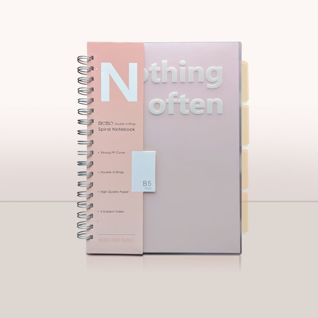 Pastel Dreams Memo Double O-Rings Spiral Notebook – B5 Size