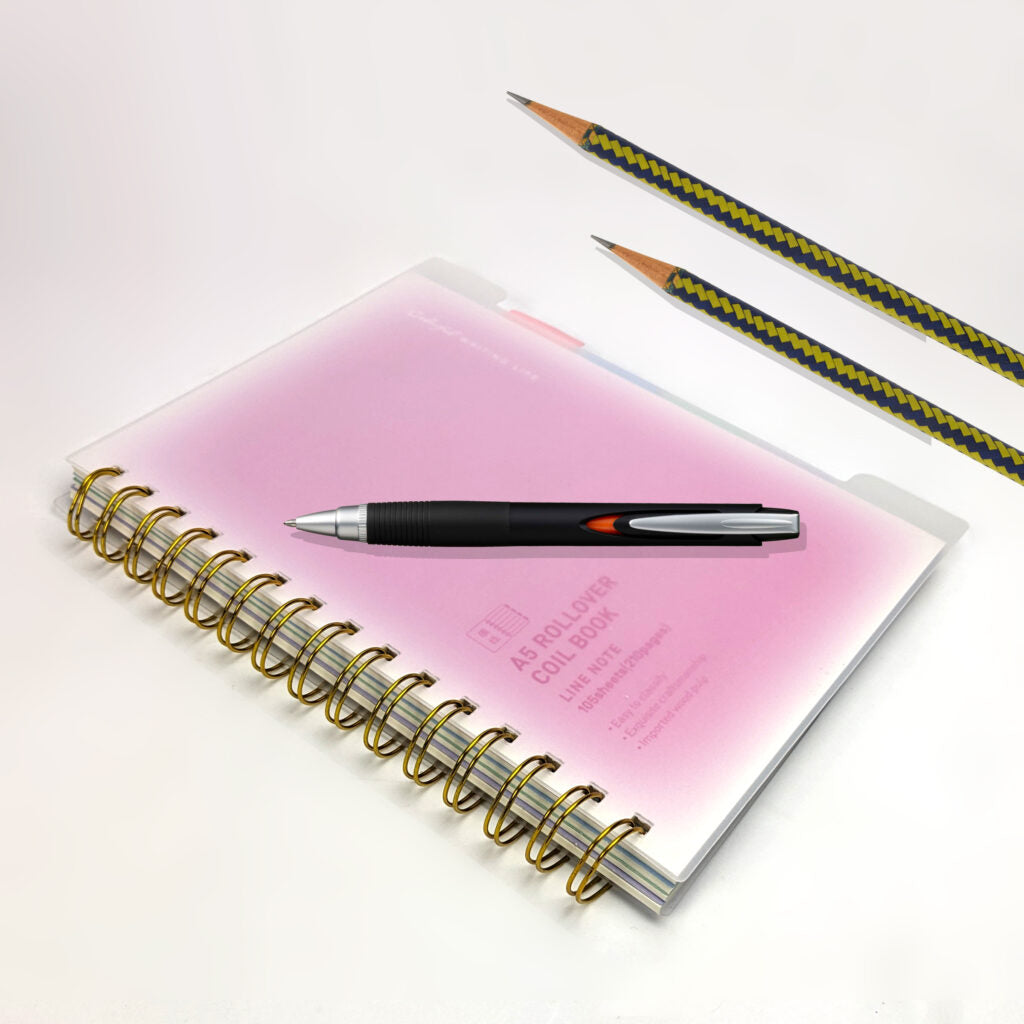 A5 Size Rollover Coil Lined Notebook