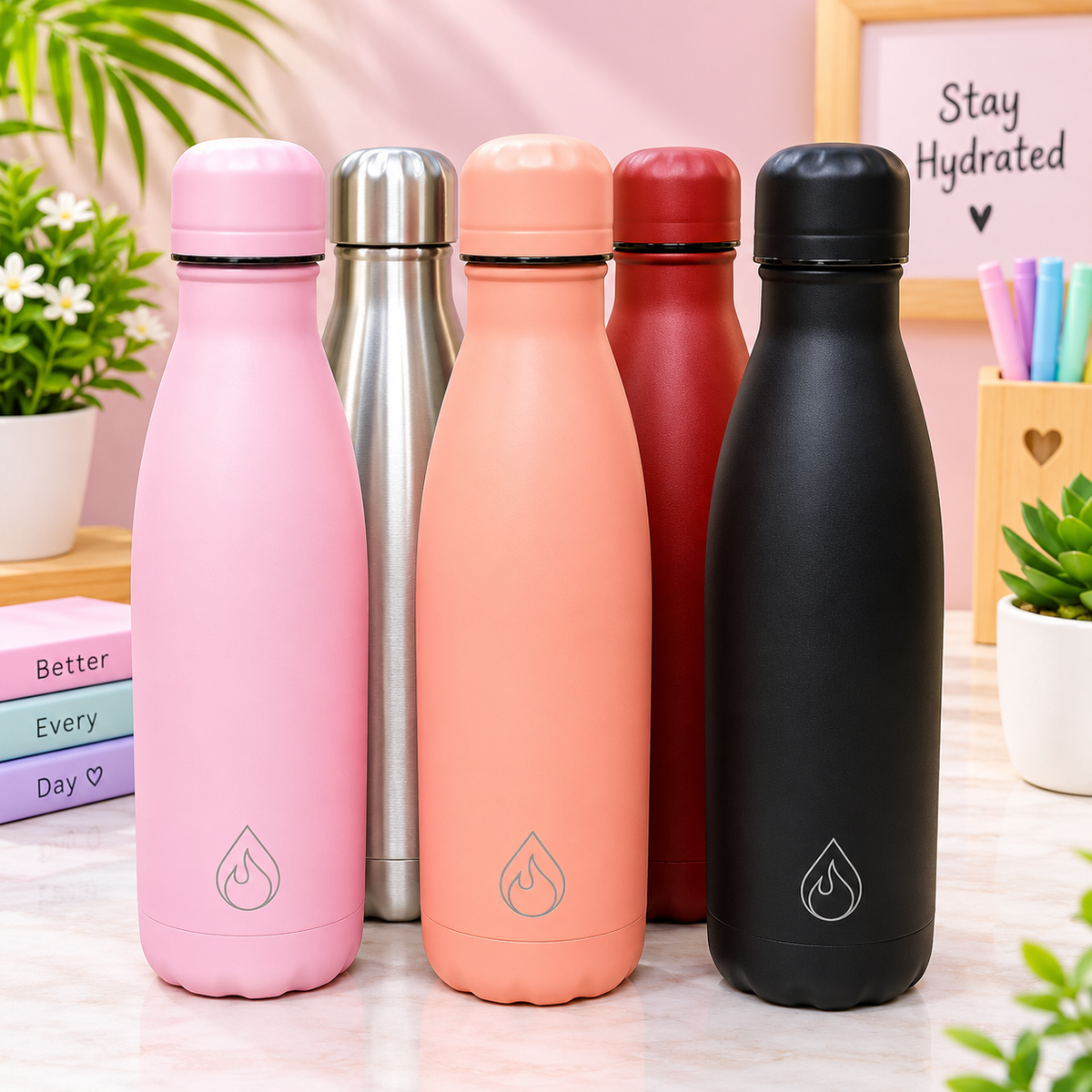 500ML Stainless Steel Flask Water Bottle