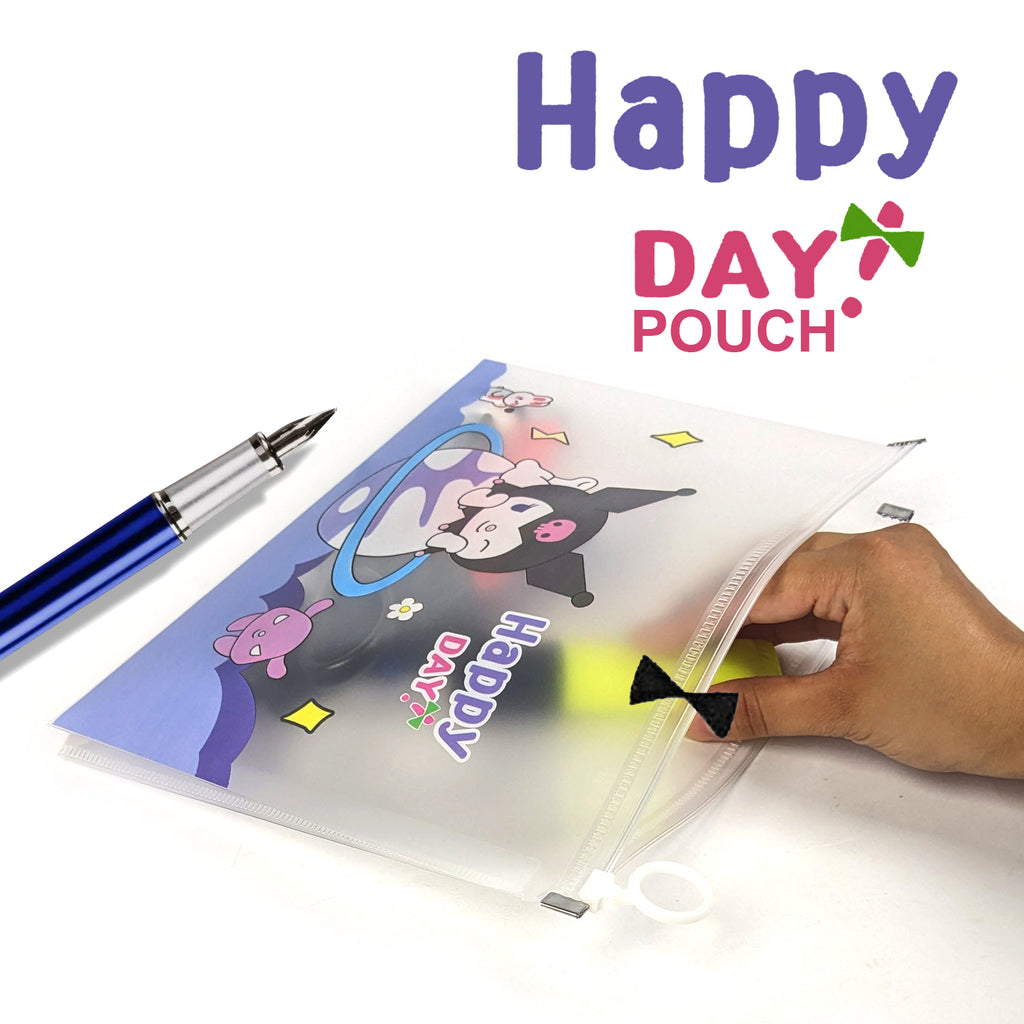 Kuromi A4 Transparent File and Data Storage Bag
