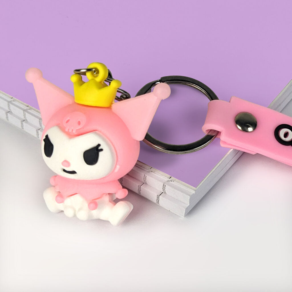 Senorio line Kuromi Silicone Keychain