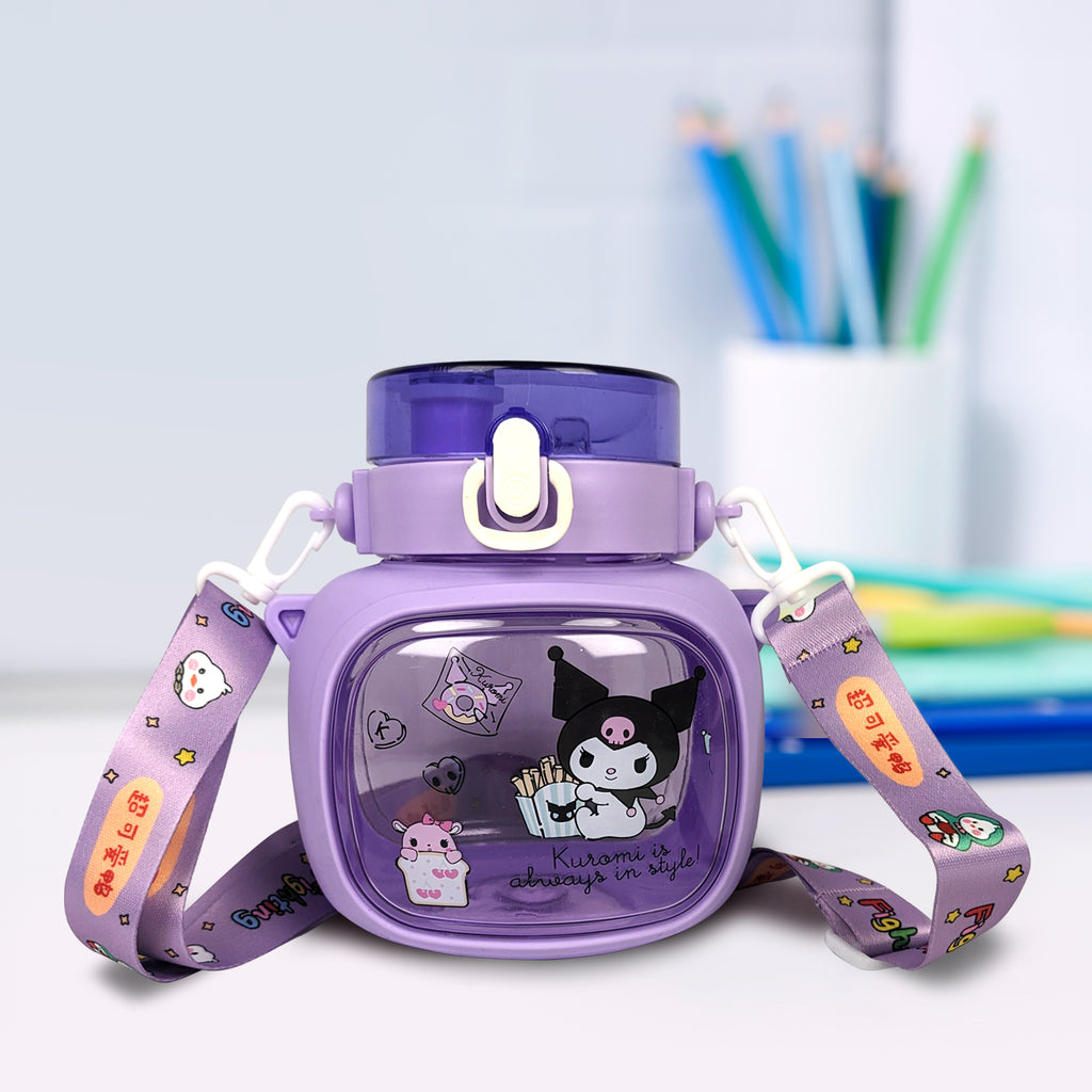 Kuromi Themed Kids Water Bottle – BPA-Free