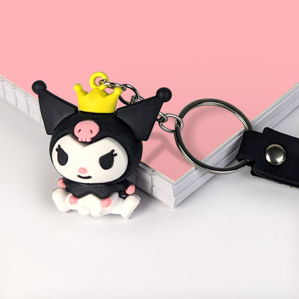Senorio line Kuromi Silicone Keychain