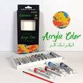 Keep Smiling Acrylic Color Set – 12 Colors with Brush
